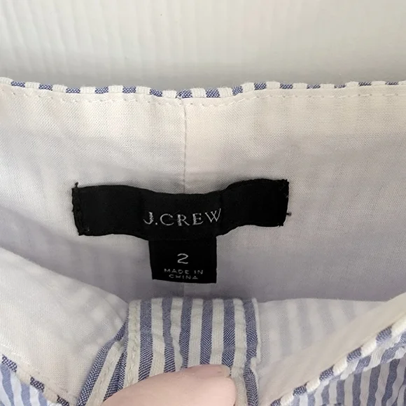 J. Crew Tie-waist midi dress in seersucker, size 2 - Picture 9 of 16